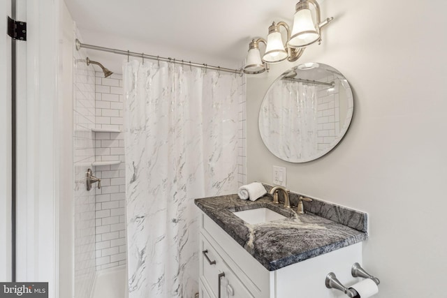 106 Bainbridge St, Philadelphia, PA 19147 - bathroom featuring vanity and a shower with shower curtain