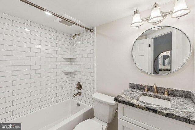 106 Bainbridge St, Philadelphia, PA 19147 - bathroom featuring toilet, vanity, and tub / shower combination