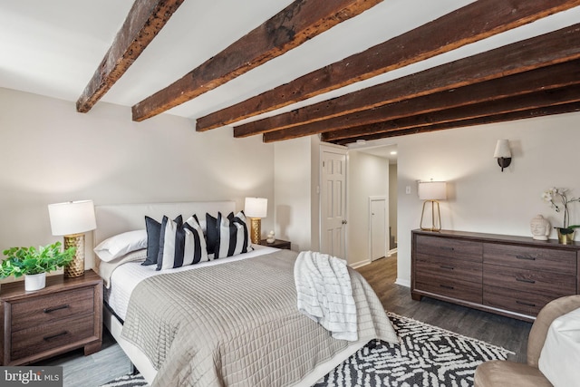 106 Bainbridge St, Philadelphia, PA 19147 - bedroom featuring wood finished floors and beam ceiling