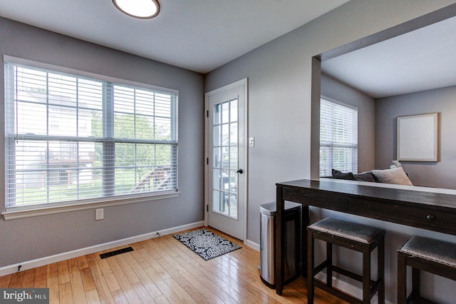 812 Red Rock Cir, Royersford, PA 19468 - entryway featuring plenty of natural light, baseboards, and wood-type flooring