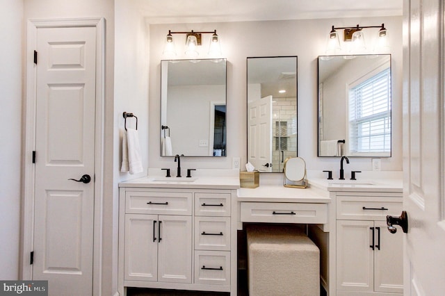 812 Red Rock Cir, Royersford, PA 19468 - full bathroom featuring double vanity and a shower