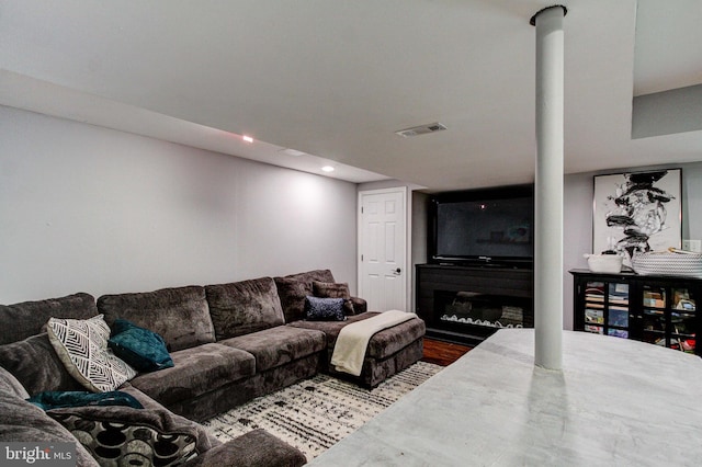 812 Red Rock Cir, Royersford, PA 19468 - living area featuring recessed lighting and wood finished floors