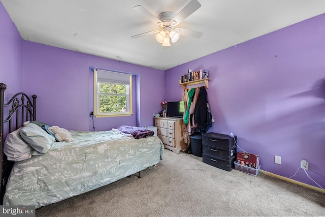 312 Walnut Ave, Marlton, NJ 08053 - bedroom featuring carpet floors and ceiling fan
