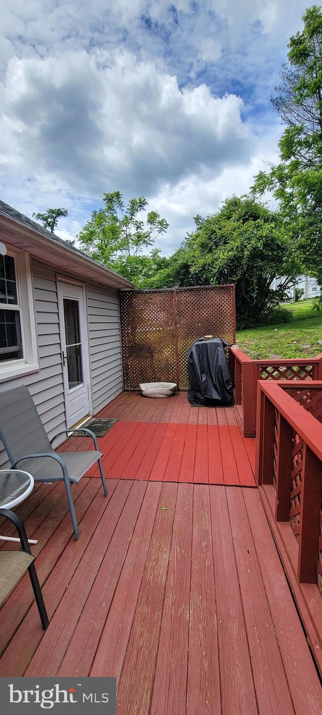 1221 Valley View Rd, Bellefonte, PA 16823 - view of wooden deck