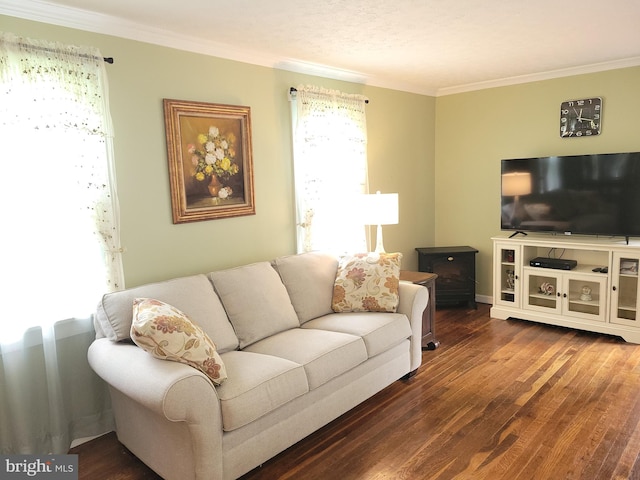 1221 Valley View Rd, Bellefonte, PA 16823 - living room with ornamental molding and wood finished floors