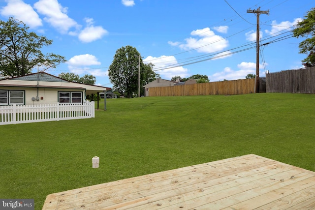 1 Mimosa Ln, Levittown, PA 19054 - view of yard featuring a deck