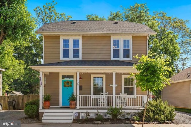 129 Princess Anne St, Fredericksburg, VA 22401 - view of front facade with covered porch