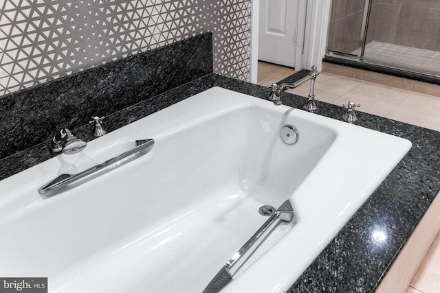 5 Tall Tree Ct, Baltimore, MD 21208 - bathroom with a bath and tiled shower