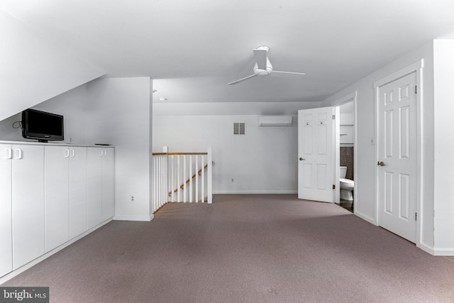 5 Tall Tree Ct, Baltimore, MD 21208 - bonus room with carpet floors, an AC wall unit, and a ceiling fan