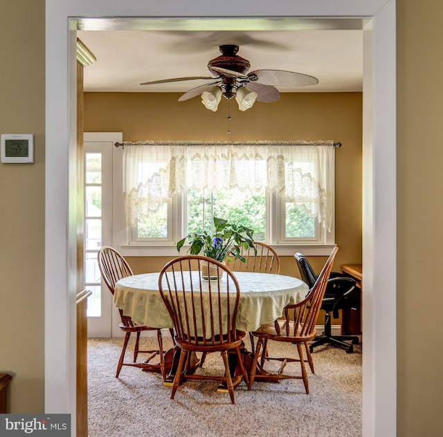 236 Ardmore Ave, Haddonfield, NJ 08033 - dining room with ceiling fan