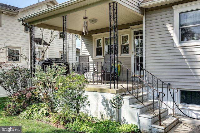 236 Ardmore Ave, Haddonfield, NJ 08033 - entrance to property featuring covered porch