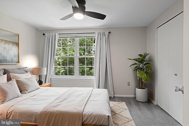 108 Bickel Ct, Sterling, VA 20165 - bedroom with baseboards and a ceiling fan