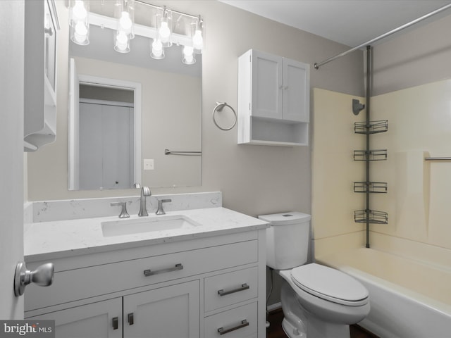 108 Bickel Ct, Sterling, VA 20165 - bathroom with vanity, shower / bath combination, and toilet
