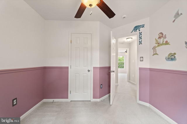 45620 Livingstone Station St, Sterling, VA 20166 - spare room with ceiling fan, baseboards, a smoke detector, and carpet floors