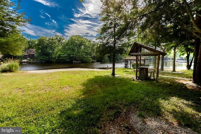 172 Chippewa Trl, Medford Lakes, NJ 08055 - view of green lawn with a water view