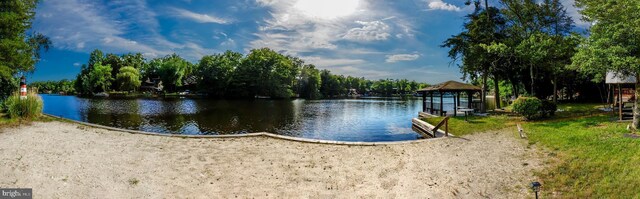 172 Chippewa Trl, Medford Lakes, NJ 08055 - water view with a gazebo