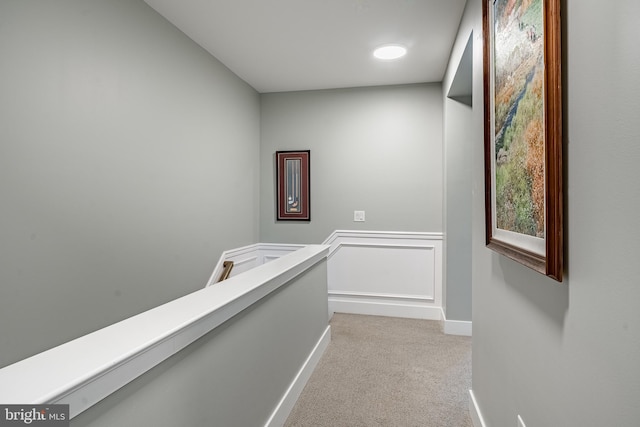 1009 Lakeview Ct Unit 1009, King Of Prussia, PA 19406 - hallway with carpet floors, an upstairs landing, and baseboards