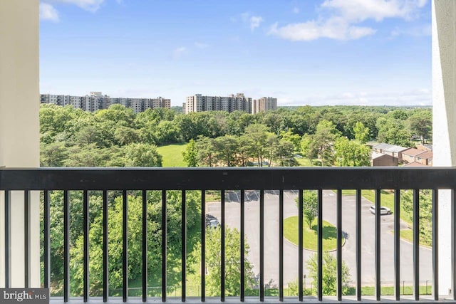view of balcony