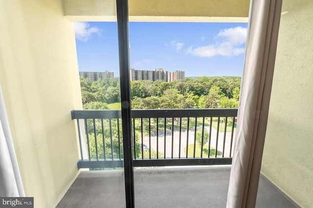 view of balcony