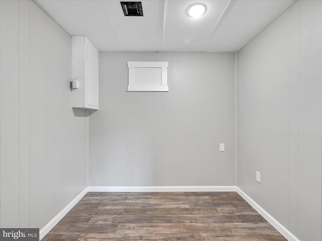 20 E Market St, Schuylkill Haven, PA 17972 - finished below grade area with dark wood-style flooring and baseboards