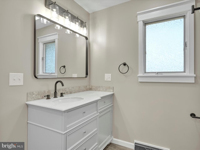20 E Market St, Schuylkill Haven, PA 17972 - bathroom with vanity and baseboards