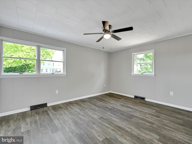 20 E Market St, Schuylkill Haven, PA 17972 - unfurnished room featuring wood finished floors, ceiling fan, and baseboards