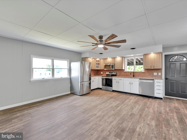 20 E Market St, Schuylkill Haven, PA 17972 - kitchen with appliances with stainless steel finishes, plenty of natural light, and light wood-type flooring