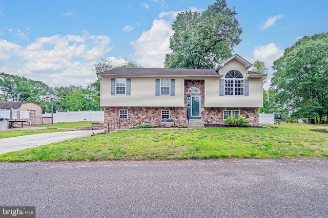 1627 Kindle Ave, Deptford, NJ 08096 - raised ranch with stone siding and driveway