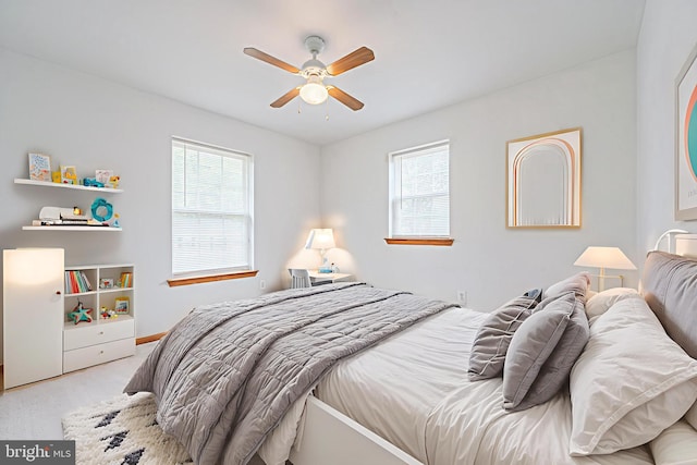 1627 Kindle Ave, Deptford, NJ 08096 - bedroom featuring multiple windows, carpet, and a ceiling fan