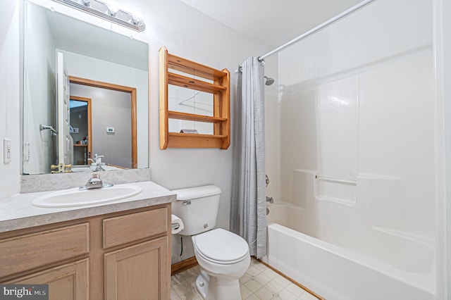 1627 Kindle Ave, Deptford, NJ 08096 - bathroom with toilet, shower / bath combo with shower curtain, and vanity