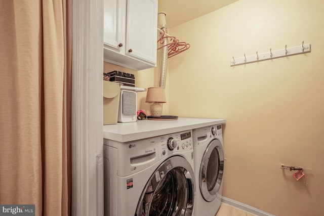 6072 Old Landing Way Unit 48, Burke, VA 22015 - washroom with cabinet space and separate washer and dryer