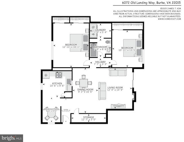6072 Old Landing Way Unit 48, Burke, VA 22015 - view of floor plan / room layout