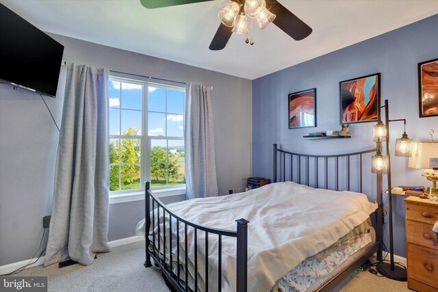 3758 Kimberly Ln, Dover, PA 17315 - carpeted bedroom featuring baseboards and ceiling fan
