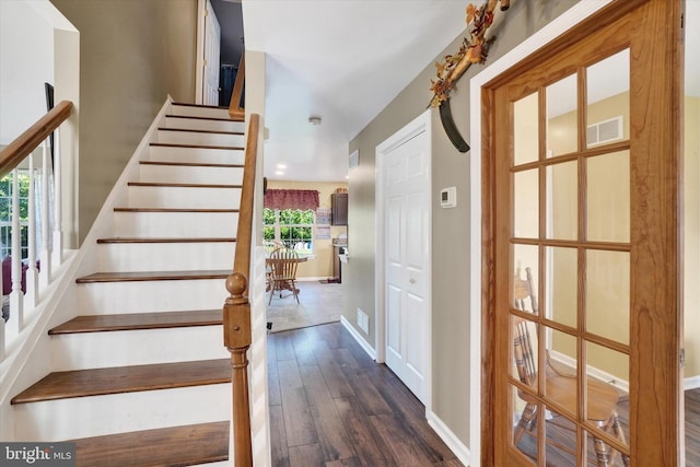 3758 Kimberly Ln, Dover, PA 17315 - staircase with wood finished floors, healthy amount of natural light, and baseboards
