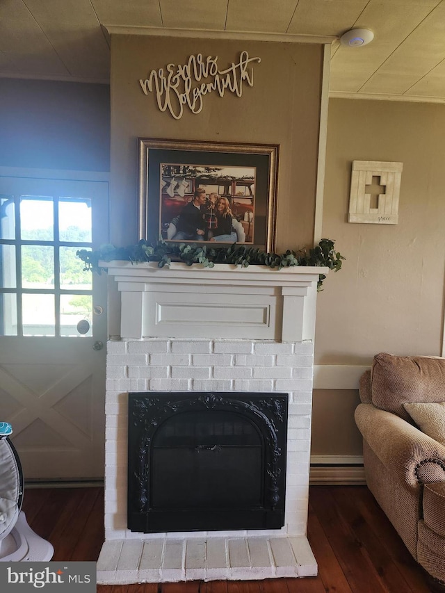 4560 Bossler Rd, Elizabethtown, PA 17022 - detailed view of wood finished floors and a fireplace