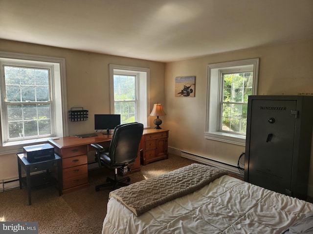 4560 Bossler Rd, Elizabethtown, PA 17022 - bedroom featuring a baseboard radiator, carpet, and a desk