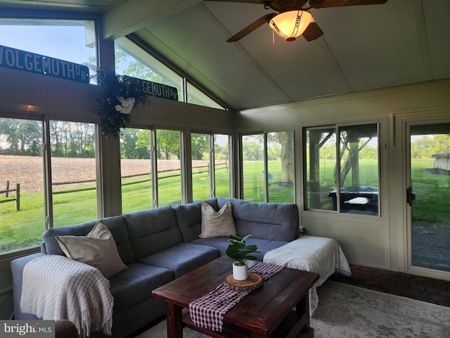 4560 Bossler Rd, Elizabethtown, PA 17022 - sunroom / solarium with a ceiling fan and an outdoor living space