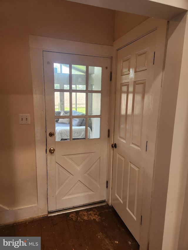 4560 Bossler Rd, Elizabethtown, PA 17022 - doorway to outside featuring dark wood-type flooring