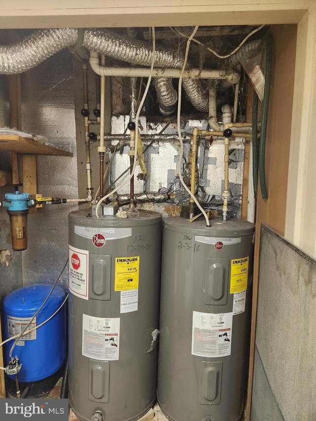 4560 Bossler Rd, Elizabethtown, PA 17022 - utility room featuring electric water heater