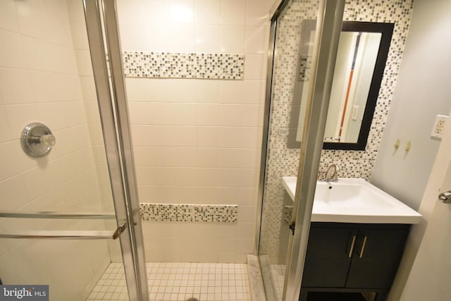 80 W Baltimore Ave, Lansdowne, PA 19050 - bathroom featuring a shower stall and vanity