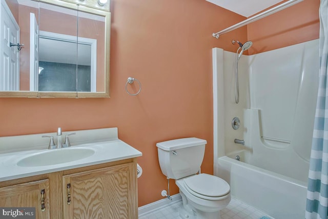 6040 Shady Side Rd, Shady Side, MD 20764 - full bathroom featuring vanity and shower / tub combo with curtain