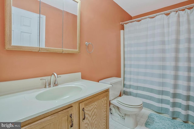 6040 Shady Side Rd, Shady Side, MD 20764 - full bath with vanity and curtained shower