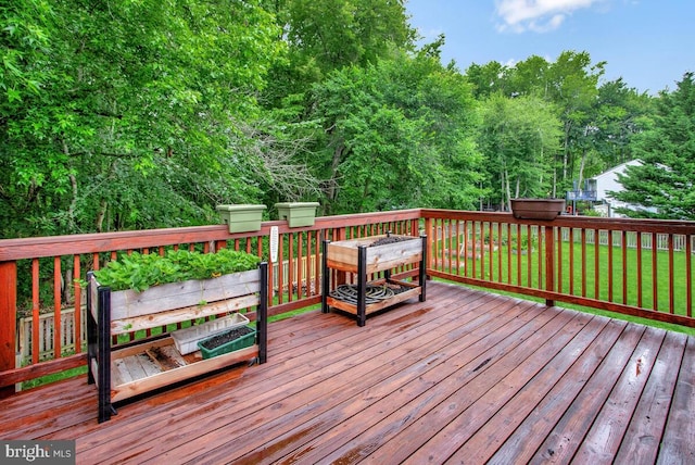 6040 Shady Side Rd, Shady Side, MD 20764 - view of wooden deck