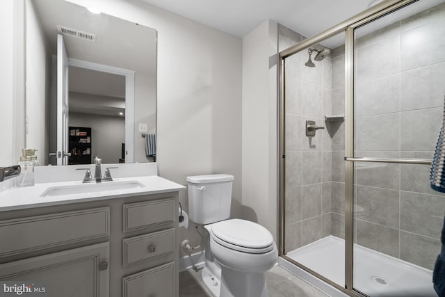 1528 Catbriar Way, Odenton, MD 21113 - full bath with vanity, toilet, a stall shower, and tile patterned flooring