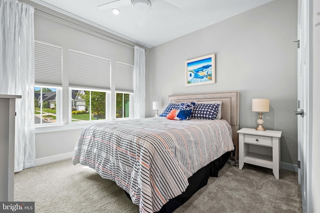 1528 Catbriar Way, Odenton, MD 21113 - carpeted bedroom with multiple windows, baseboards, and a ceiling fan