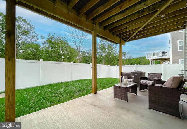 45375 Concord Way, California, MD 20619 - view of patio with an outdoor living space