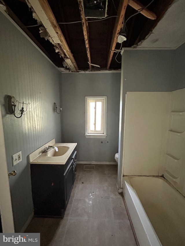 23341 Great Cove Rd, Mcconnellsburg, PA 17233 - full bathroom with vanity and shower / bathtub combination