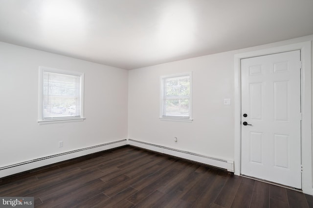218 Elizabeth St, Bordentown, NJ 08505 - unfurnished room featuring dark wood-style flooring