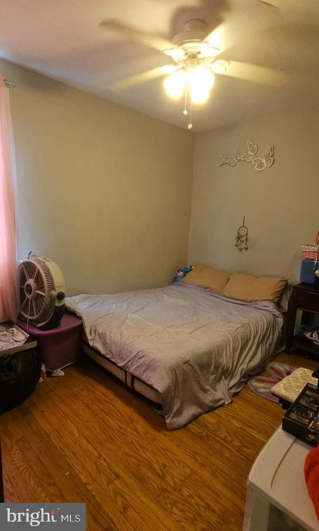 6517 Montour St, Philadelphia, PA 19111 - bedroom featuring wood finished floors and a ceiling fan