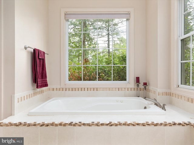 228 Sunset Cir, Cross Junction, VA 22625 - full bathroom with healthy amount of natural light and a garden tub